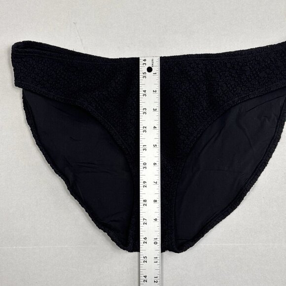 Mindy X Andie Women's L The Bikini Swim Bottom Textured Black NWT - Picture 4 of 16